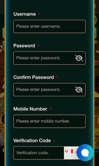 Formulário de cadastro da conta Jet Casino